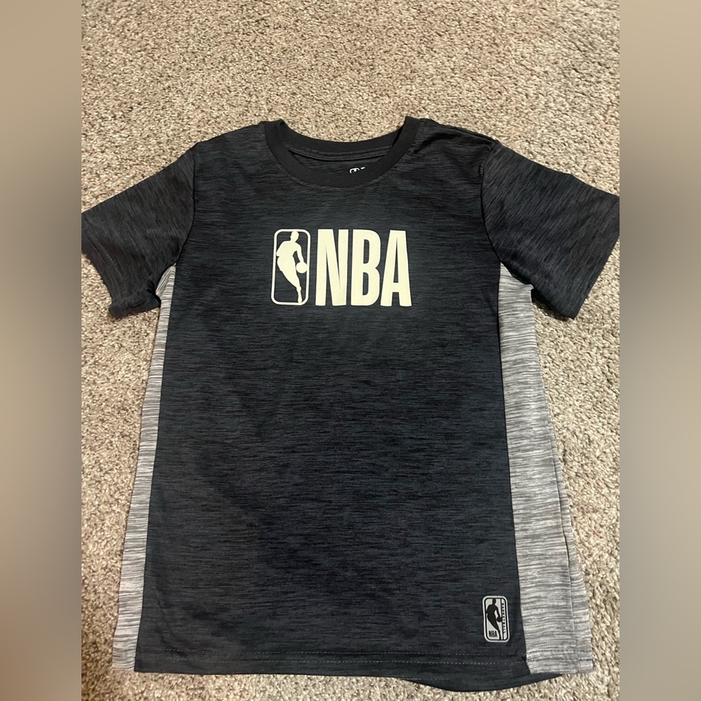 NBA Kids Charcoal and Heather Gray Tee